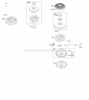 Flywheel Diagram and Parts List for  Briggs and Stratton Engine
